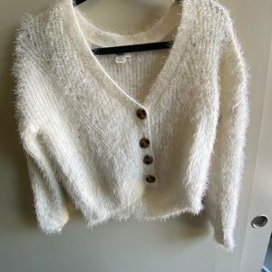 Fuzzy cardigan